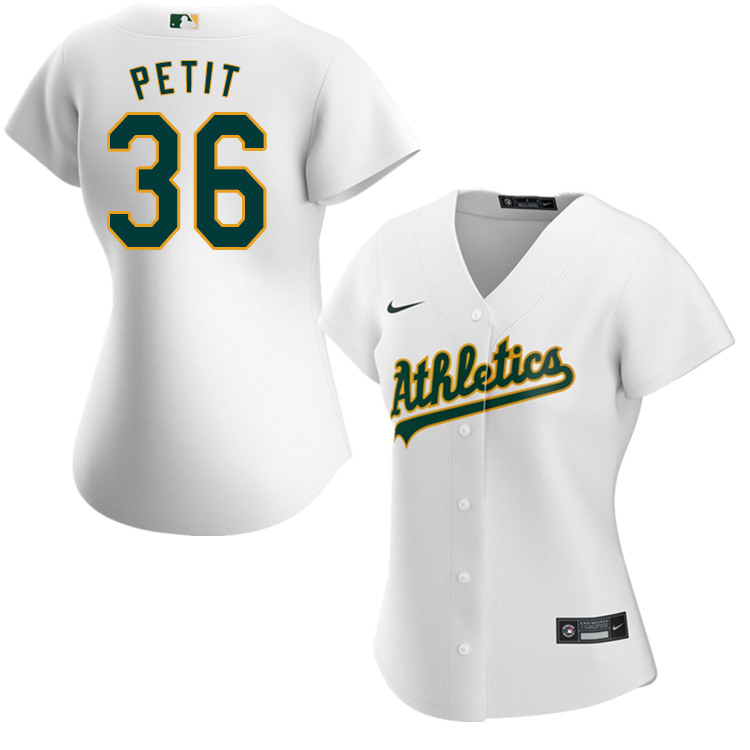 Nike Women #36 Yusmeiro Petit Oakland Athletics Baseball Jerseys Sale-White